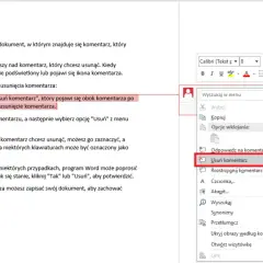 Jak usunąć komentarz w Wordzie i uniknąć frustracji z tym związanej