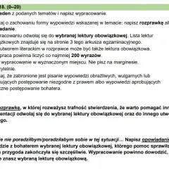 Ile punktów za rozprawkę na egzaminie ósmoklasisty - kluczowe informacje