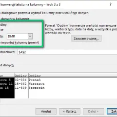 Jak podzielić wiersz w Excelu i poprawić czytelność danych
