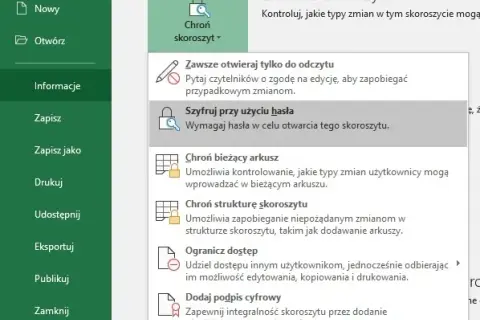 Jak zahasłować Excel i zabezpieczyć swoje dane przed utratą