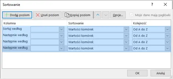 Jak w Excelu ustawić alfabetycznie i uniknąć błędów przy sortowaniu