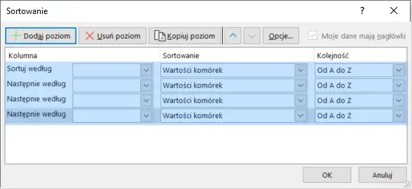 Jak w Excelu ustawić alfabetycznie i uniknąć błędów przy sortowaniu