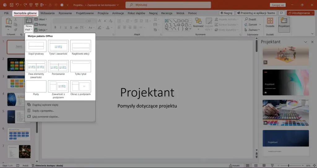 Jak włączyć projektowanie w PowerPoint i poprawić swoje prezentacje