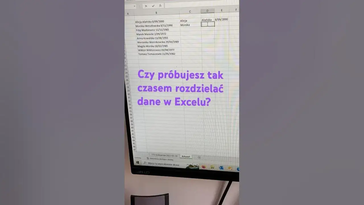 Zdjęcie Jak rozdzielić dane w komórce Excel i uniknąć typowych błędów